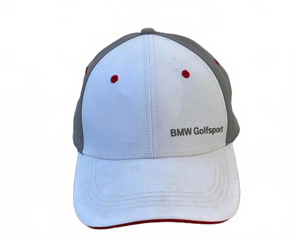 BMW Golfsport White Gray Adjustable Strap Hat