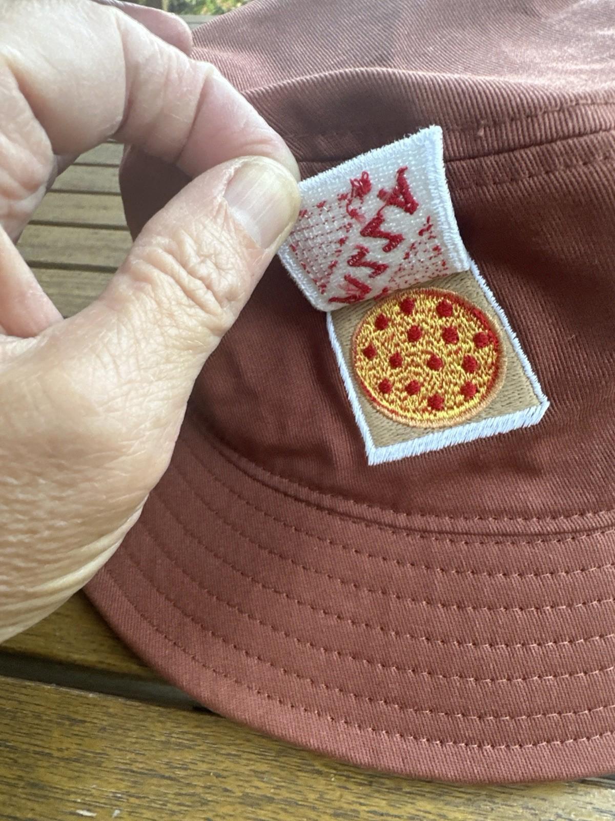 Pizza Embroideried Bucket Hat