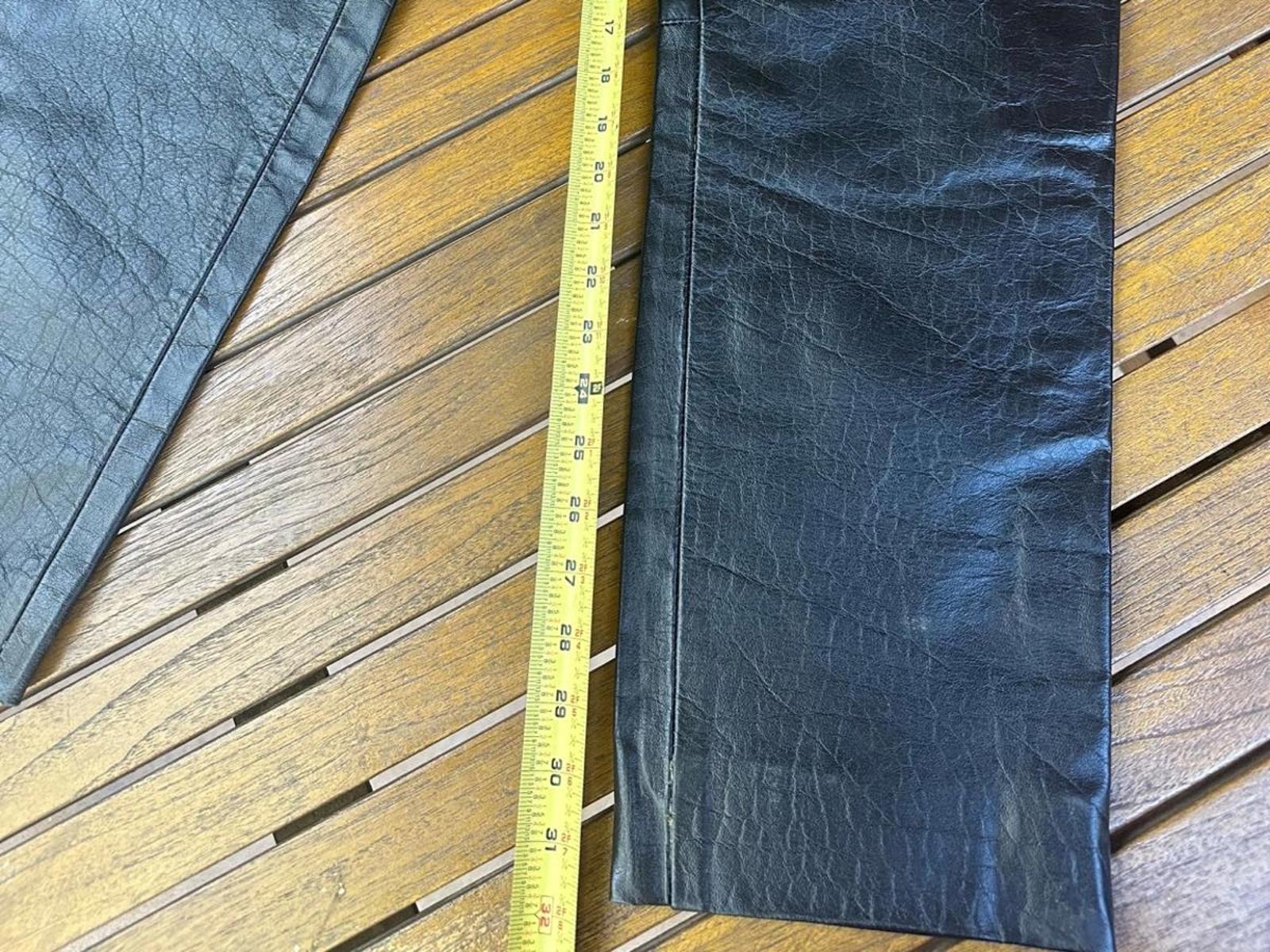Vintage L. Kookie Black Leather Pants – Size 33