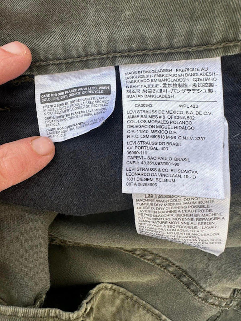 Levi’s 511 Olive Slim Jeans 38x32