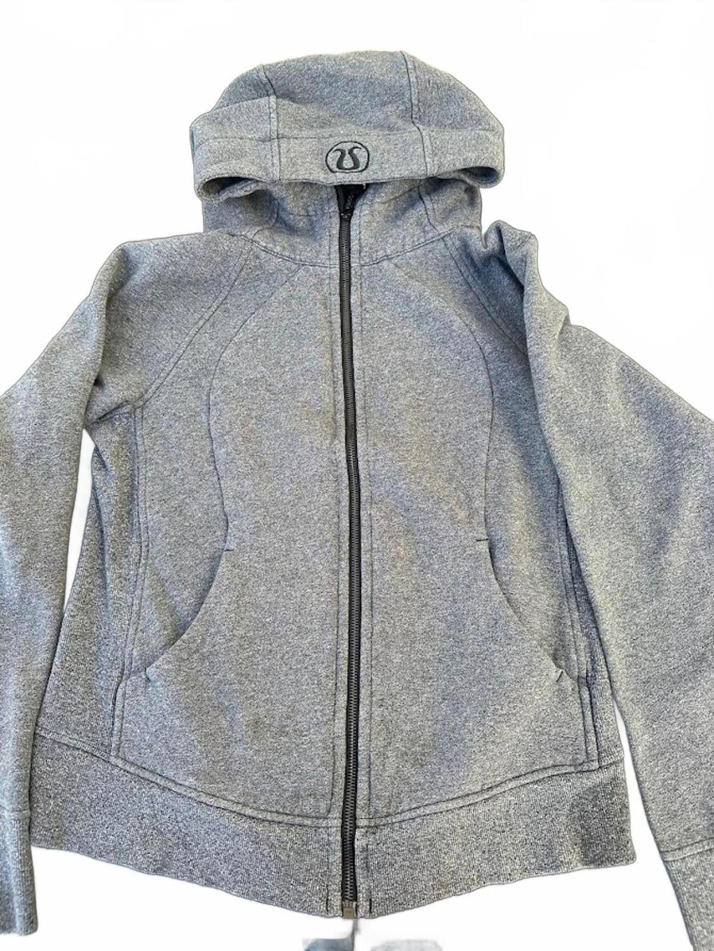 Lululemon Grey Scuba Zip Hoodie Size 10