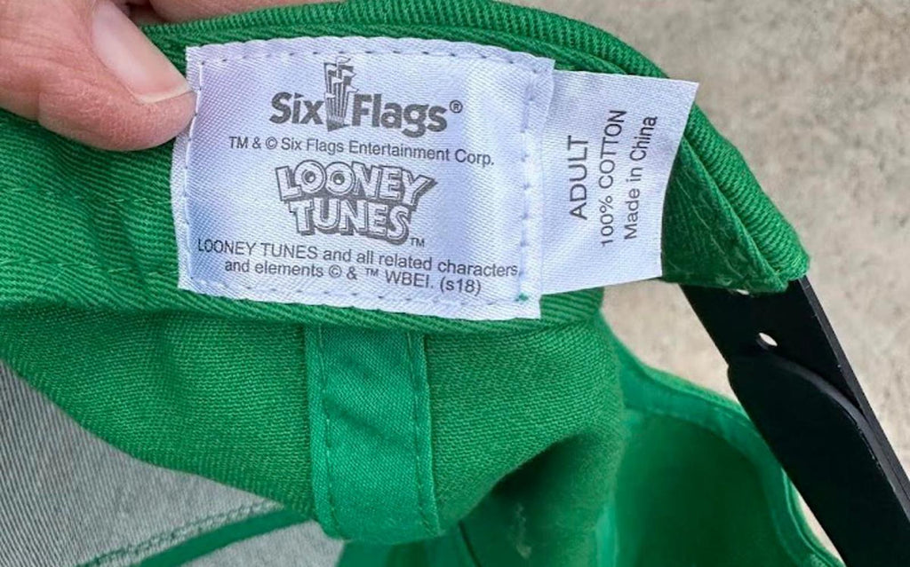 Six Flags Marvin Martian Snapback Hat Looney Tunes