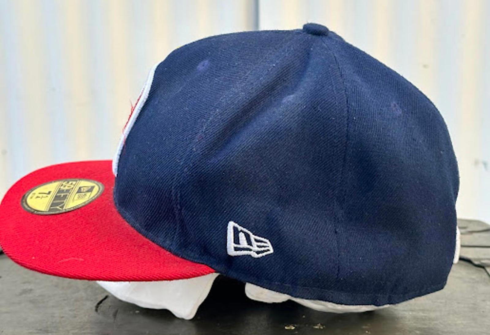 New Era Angels 59FIFTY Fitted Hat 7 1/4 Navy Red