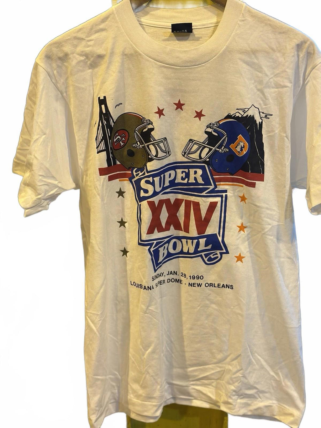 Vintage NFL 1995 San Francisco 49ers Vs Chargers Super Bowl XXIX  Shirt Sz L