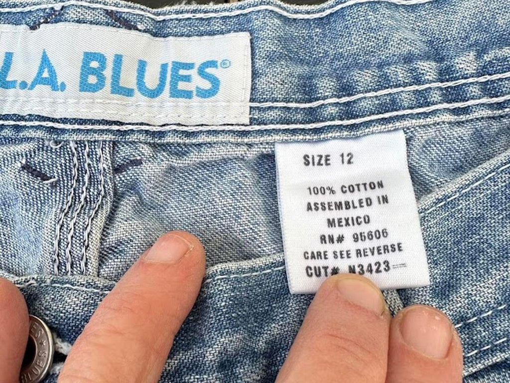 Vintage L.A. Blues Denim Shorts 12 USA