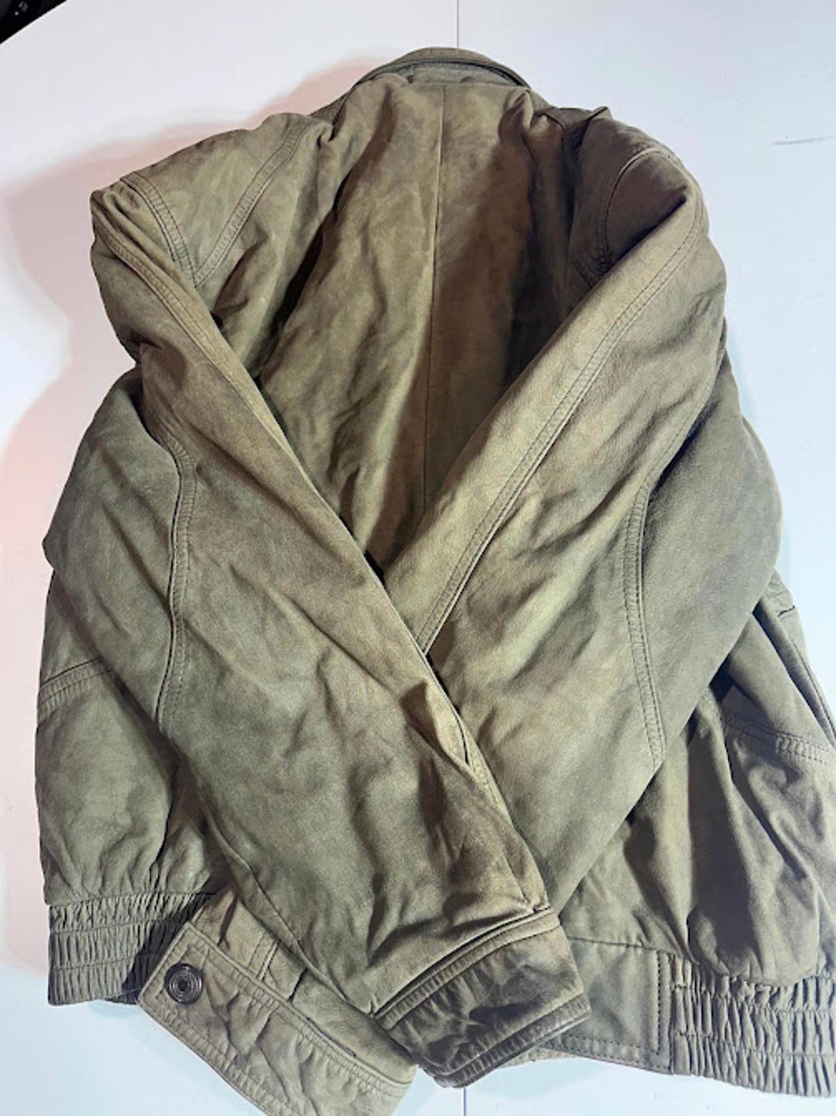 Vintage Hunt Club Leather Bomber Paisley Lined Medium