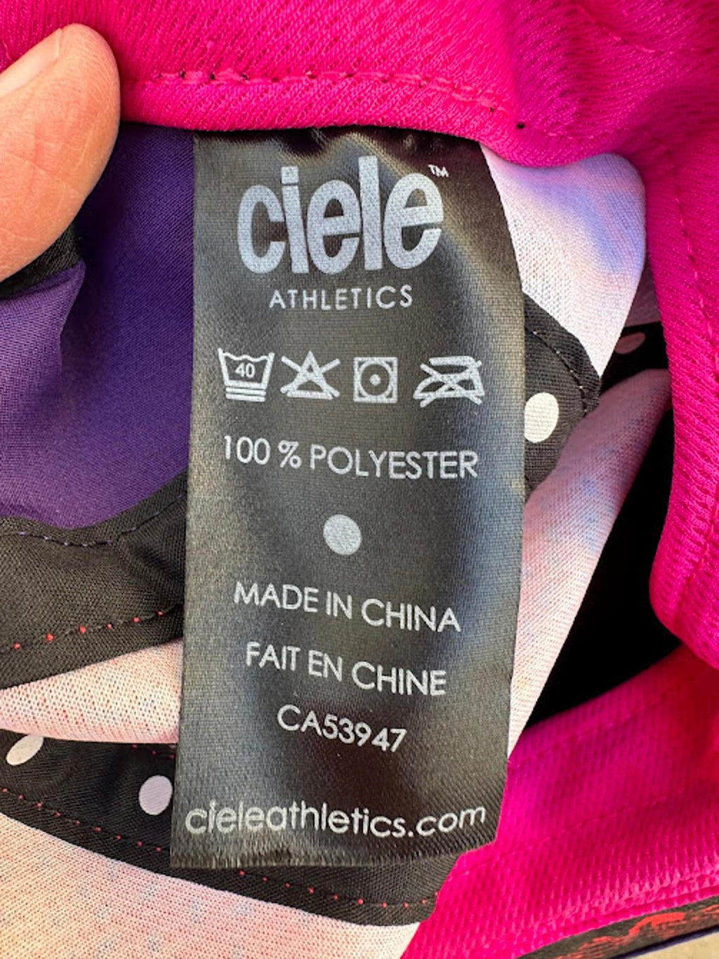 Ciele x Janji Running Cap Purple Red Adjustable