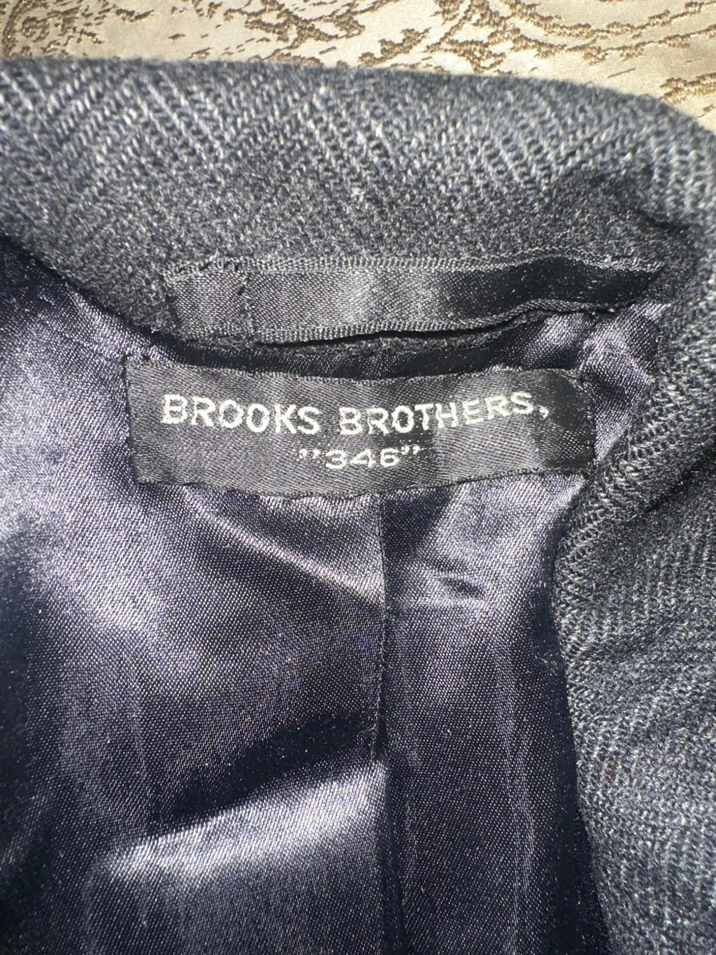 Vintage Brooks Brothers “346” Men’s Black Wool Coat L “43”
