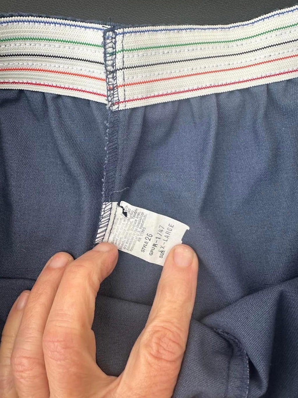 Vintage 80s Blue Running Shorts XL