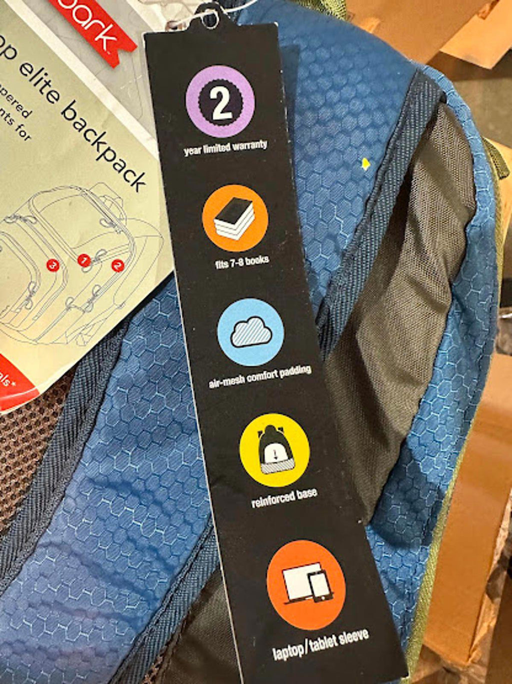 Embark Jartop Elite Backpack Blue NWT