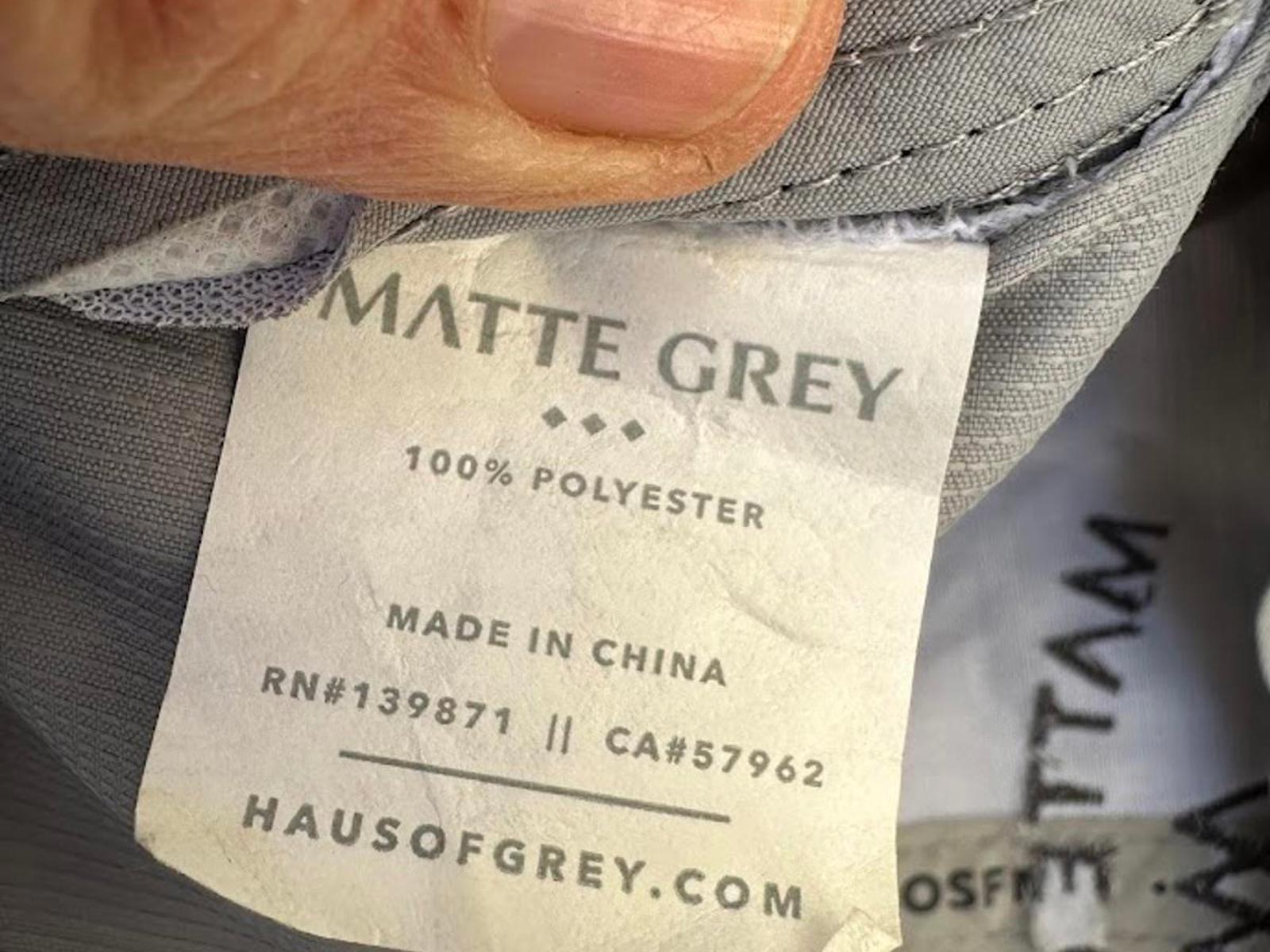 Matte Grey Strapback Dad Hat