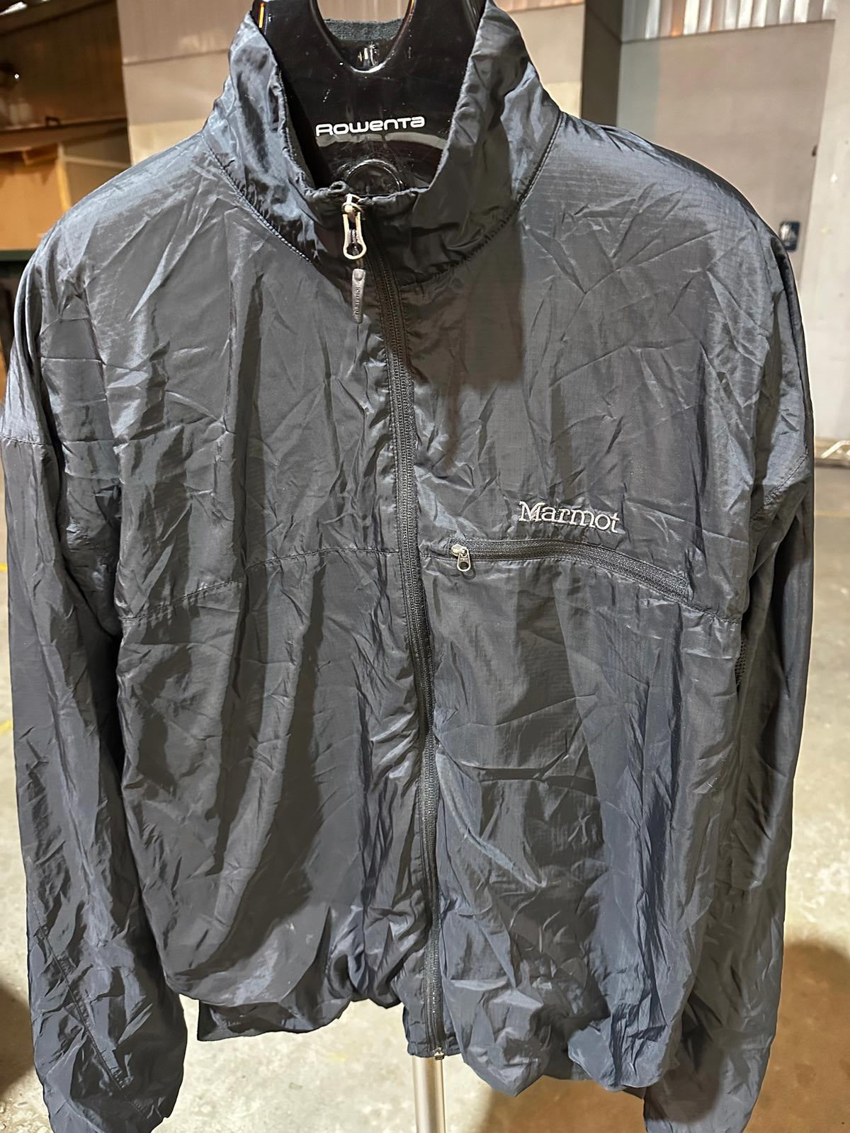 Marmot Black Lightweight Wind Shell Jacket L