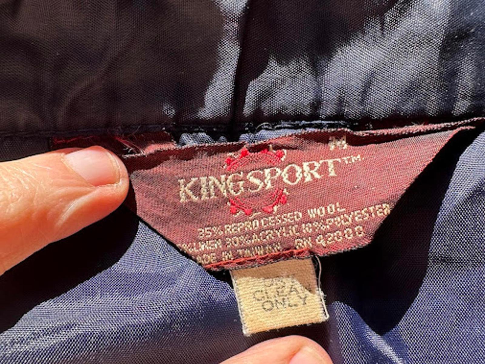 Vintage Kingsport Plaid Wool Shirt Jacket L