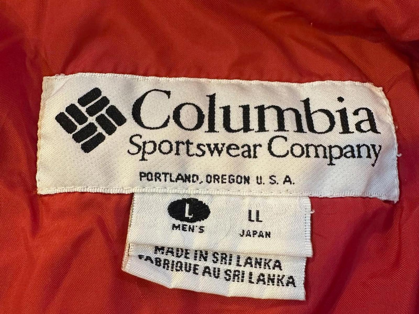 Vintage Columbia tri-color anorak jacket men’s L