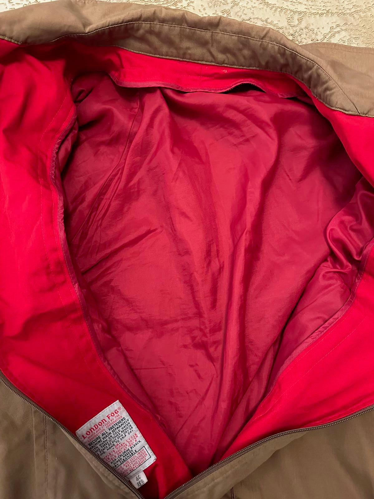 London Fog Brown Men’s Jacket 44R (lining missing)