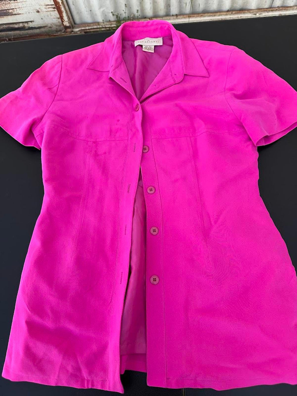Pat Argenti Pink Silk Blouse Size 6