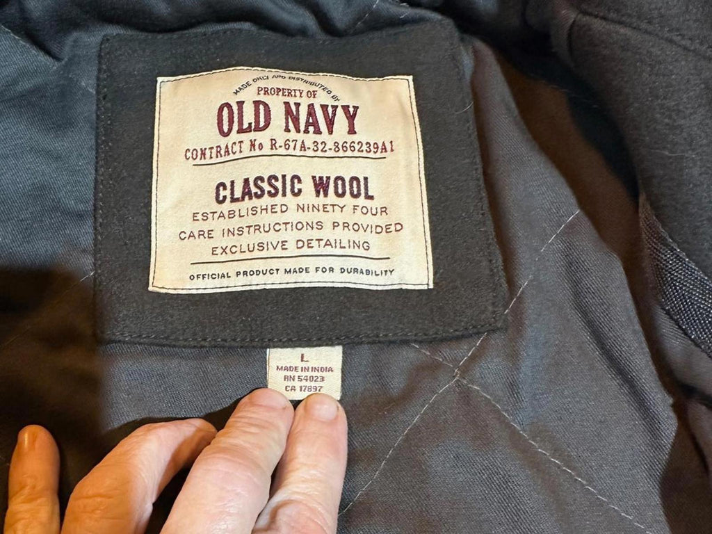 Old Navy Classic Wool Blend Jacket Men L Zip Lined