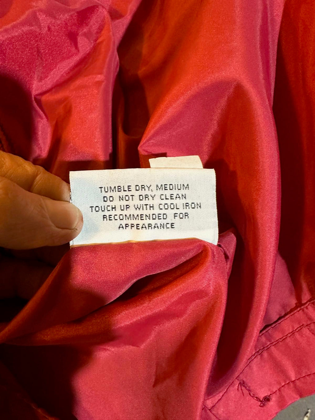 Vintage London Fog Red Nylon Coaches Jacket L USA