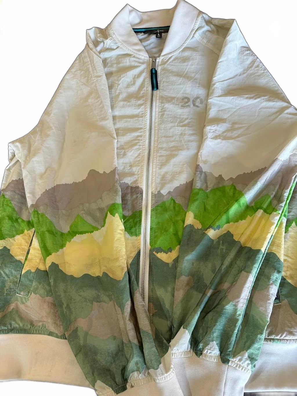 Houston White Scenic Windbreaker Jacket 2007 L