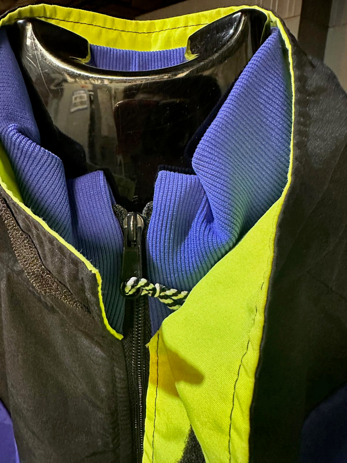 Vintage Cannondale Chartreuse Purple Black Windbreaker L