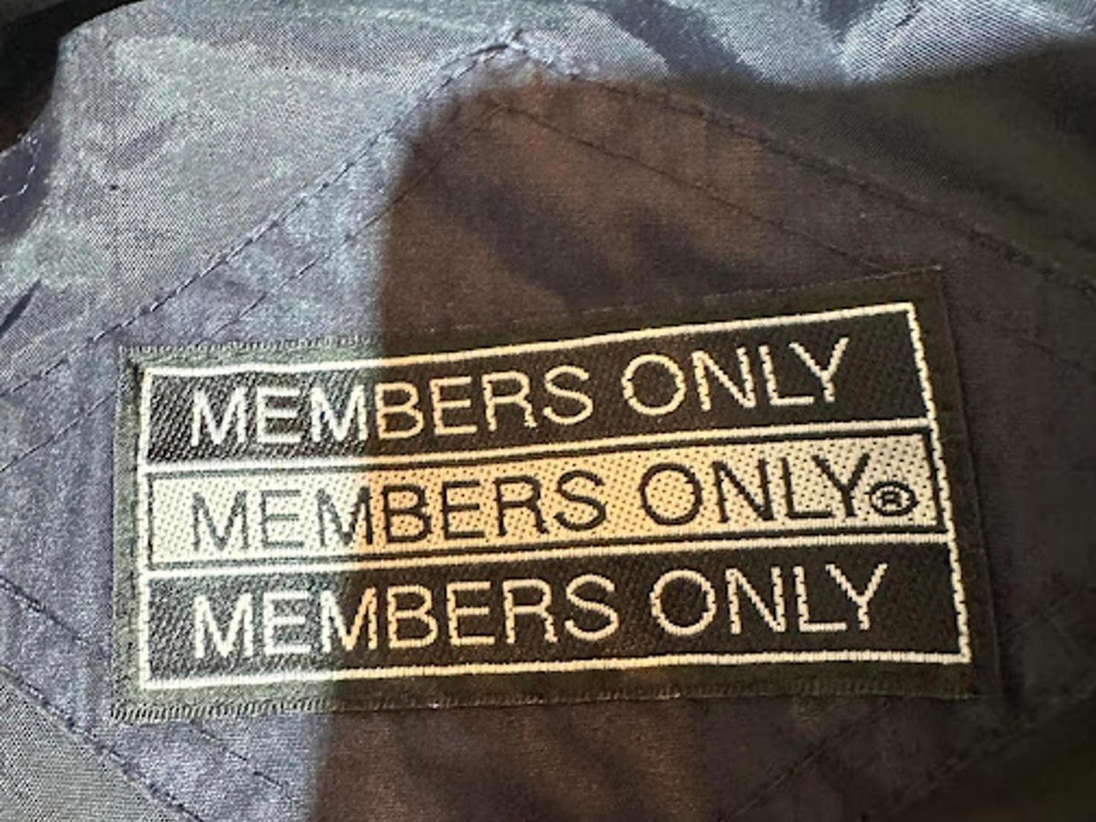 Vintage Members Only Navy Zip Jacket