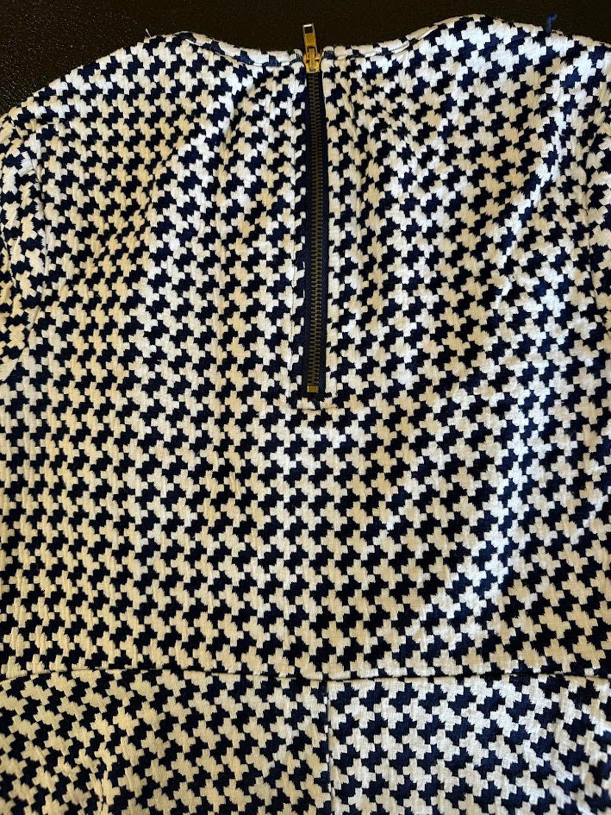 Speechless Blue White Houndstooth Dress M