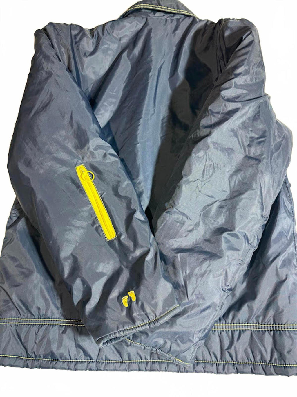 Vintage Hang Ten Zip Windbreaker Jacket Blue Yellow