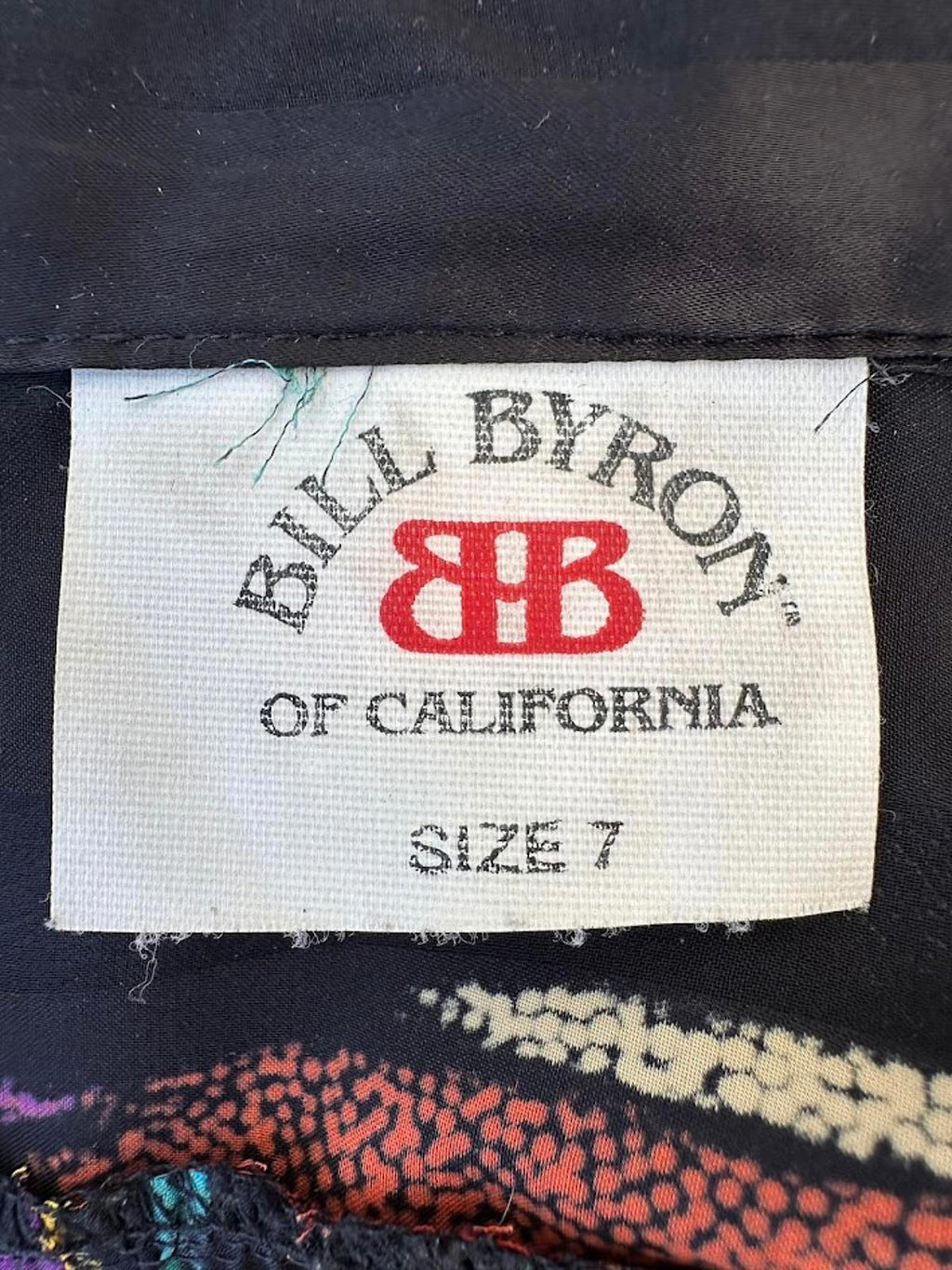 Bill Blass Byron Abstract Silk Blouse Size 7