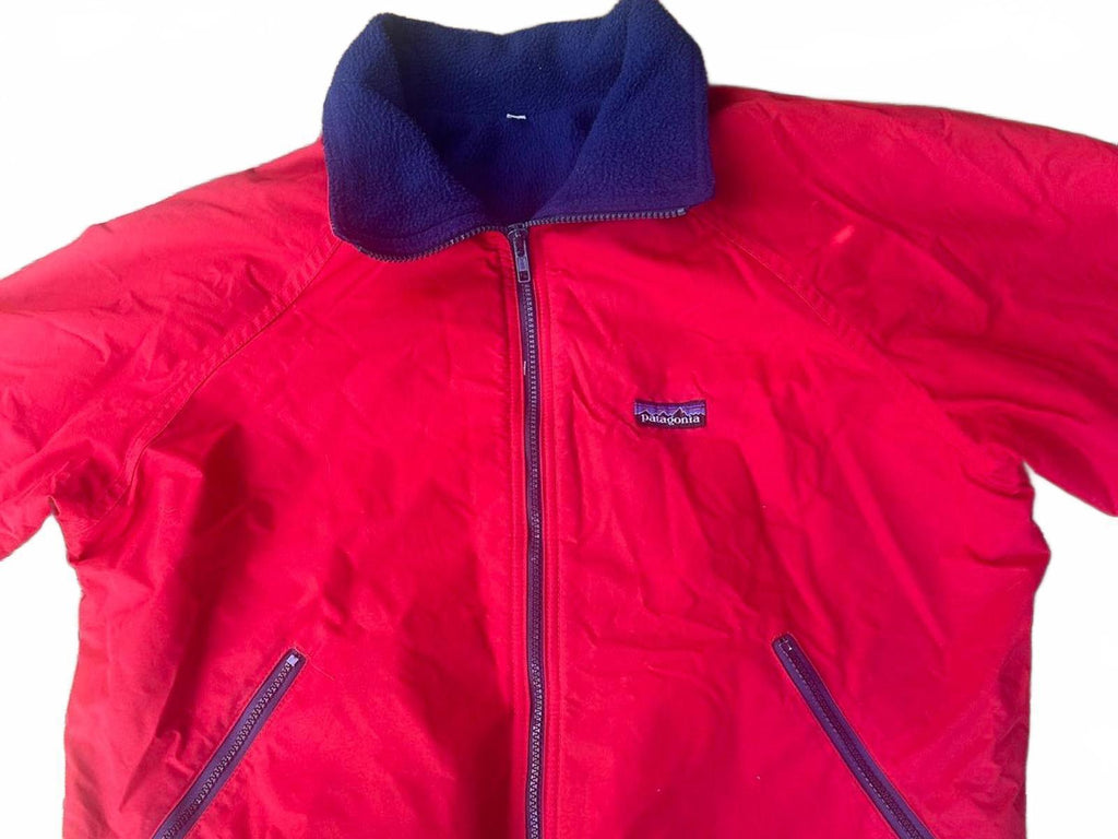 Vintage Patagonia Red Bomber Jacket with Navy Fleece Lining