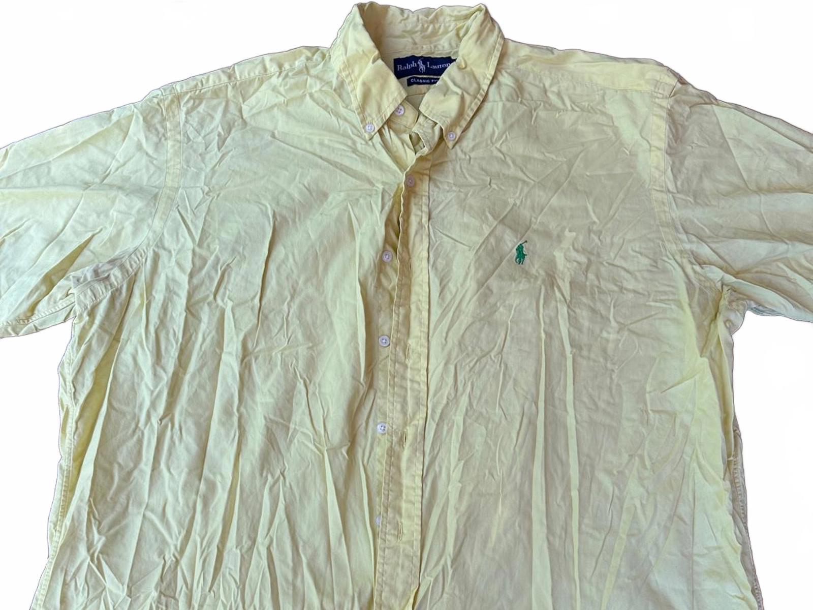 Ralph Lauren Classic Fit Yellow Oxford Shirt XL Pony Logo