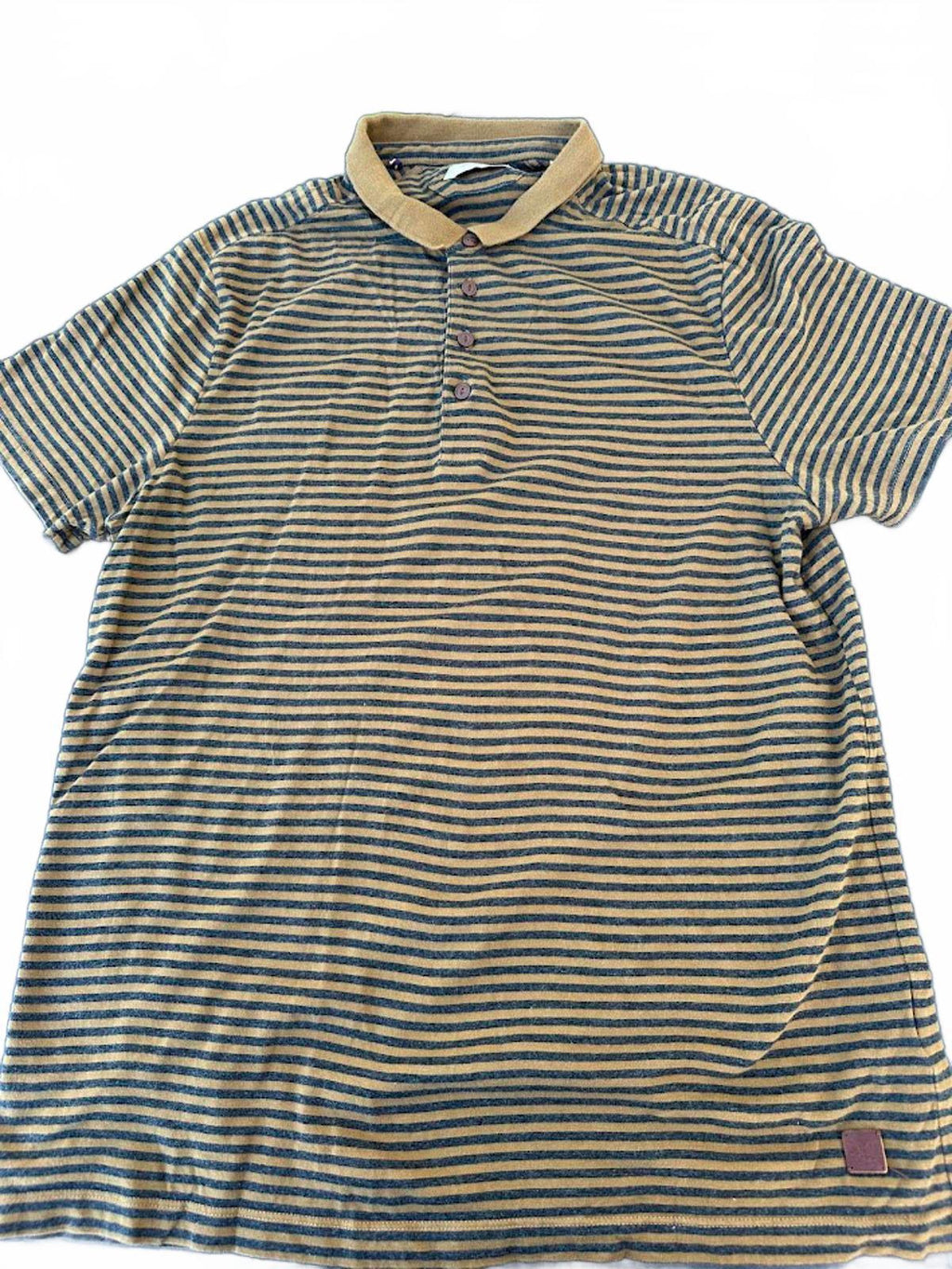 Charles Chevignon Stripe Polo Brown Navy L