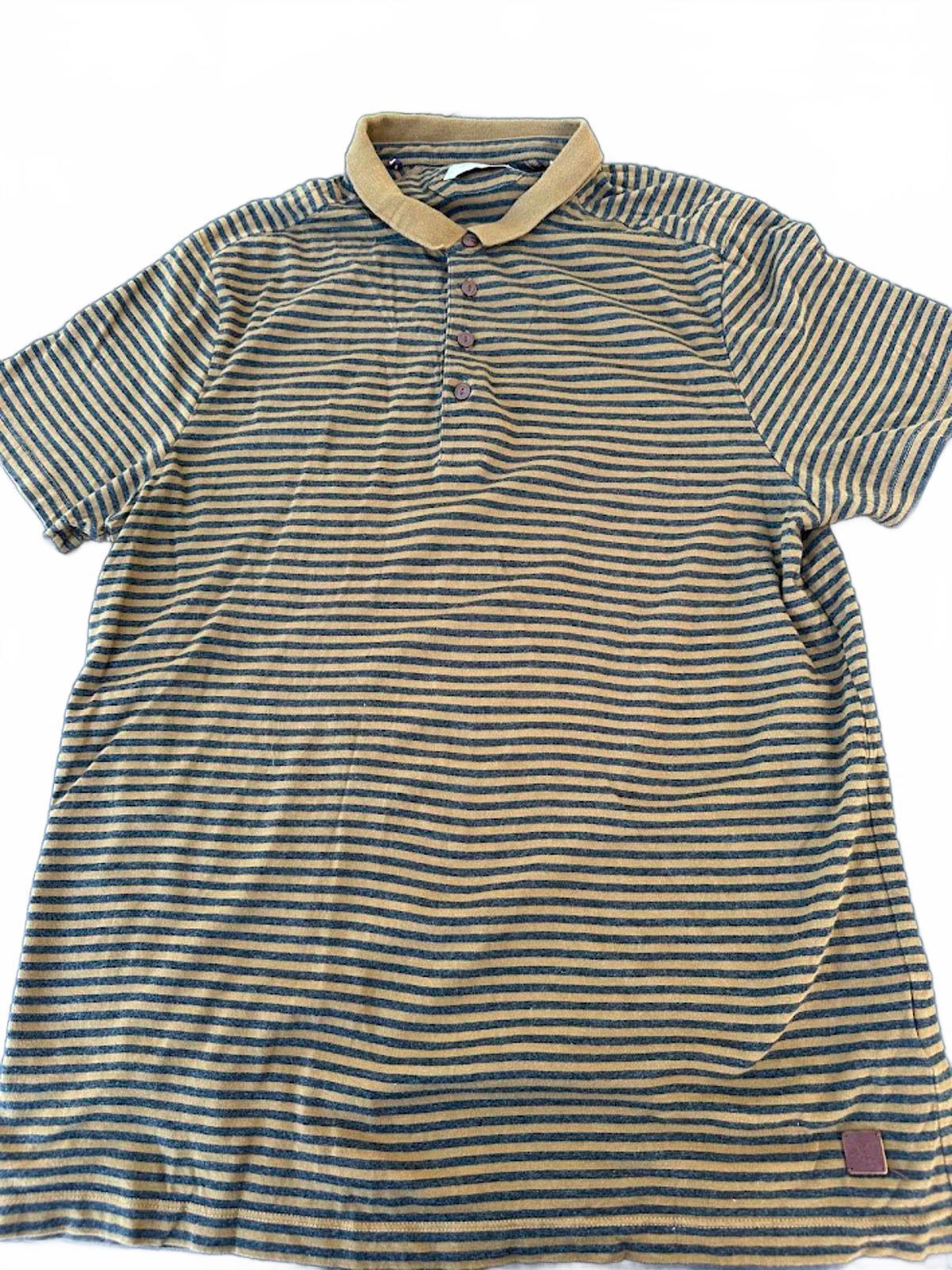 Charles Chevignon Stripe Polo Brown Navy L