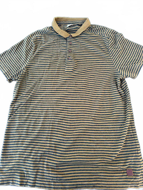 Charles Chevignon Stripe Polo Brown Navy L