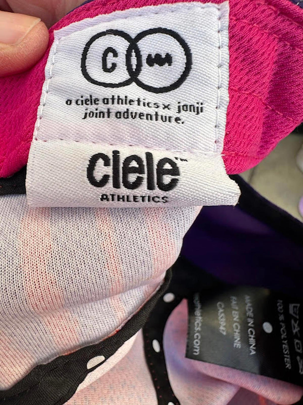 Ciele x Janji Running Cap Purple Red Adjustable