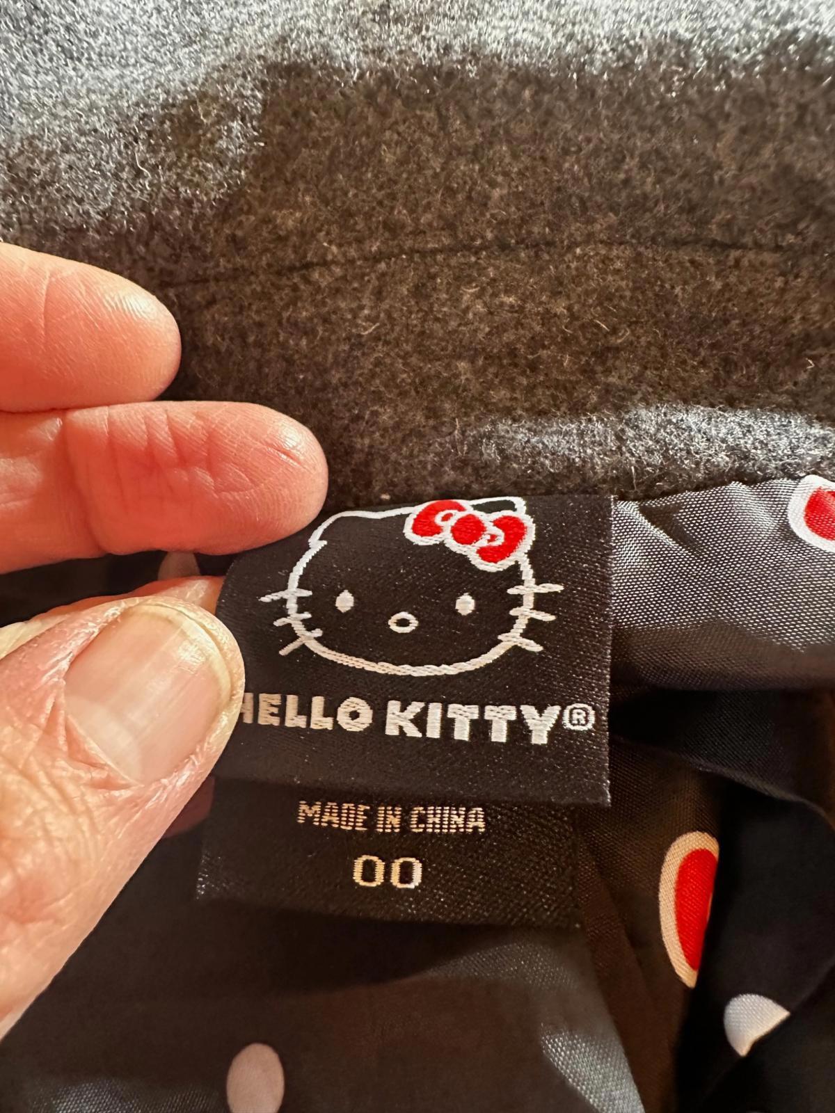 Hello Kitty Torrid Wool Coat Polka Dot Lining