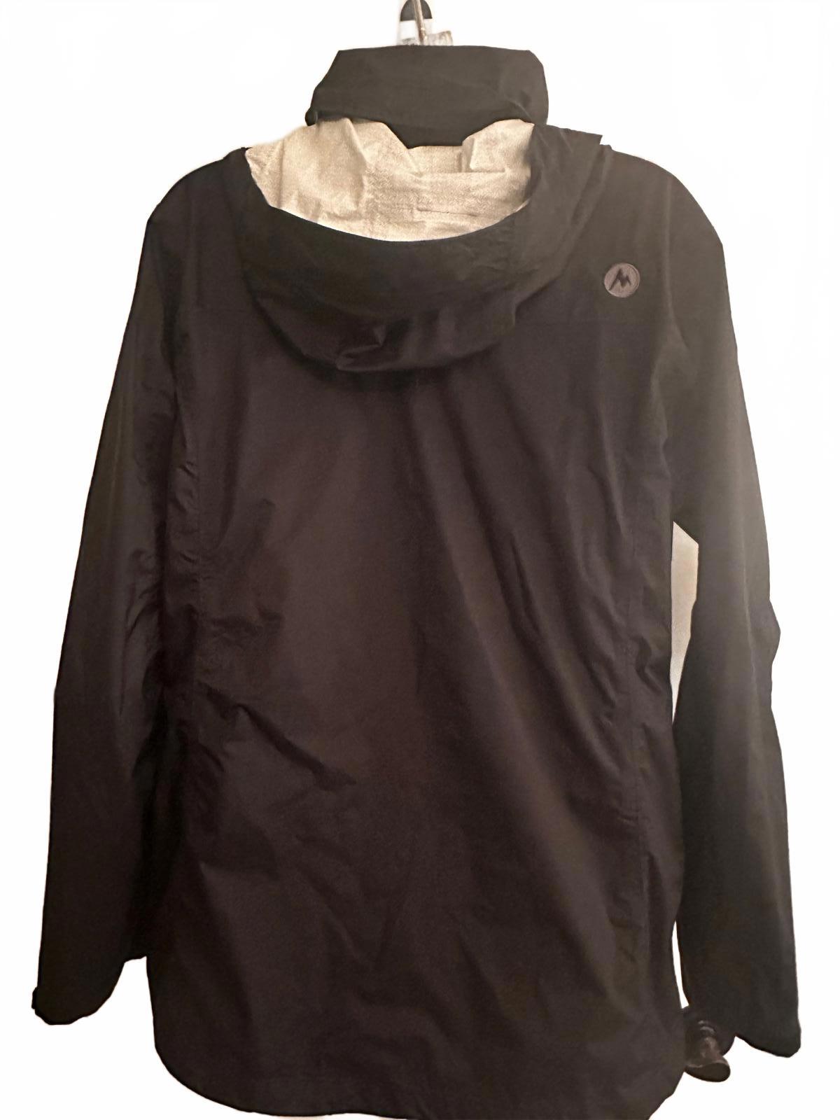 Marmot Black Waterproof Rain Jacket Men’s L Hooded