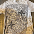 Hurley white and black graphic tee #skater