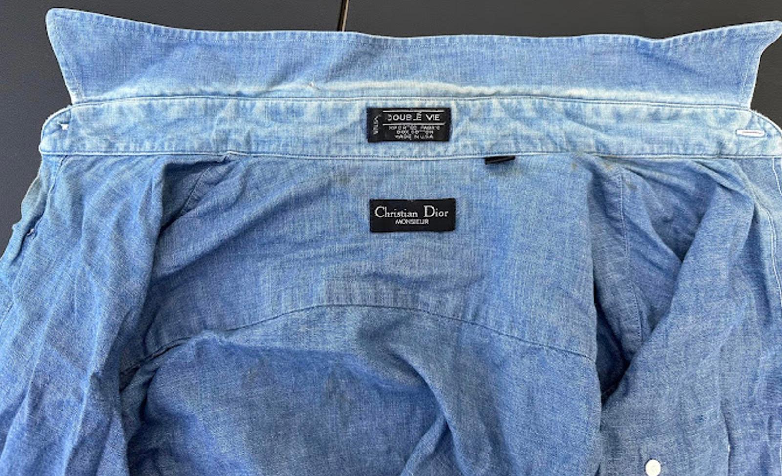 Christian Dior Monsieur Chambray Shirt USA 16