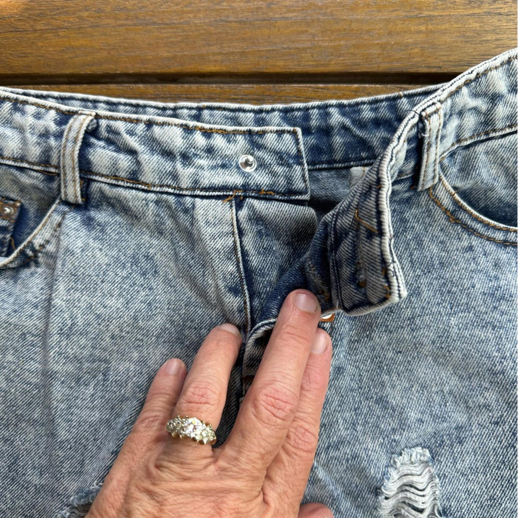 Diesel Distressed Denim Shorts Size 28
