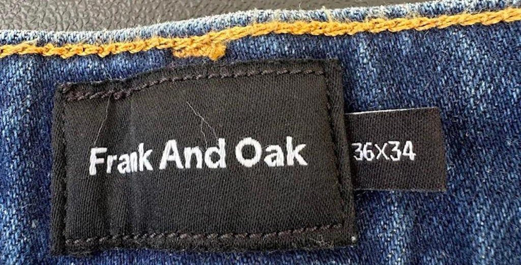 Frank And Oak Tyler Slim Jeans 36x34 NWT