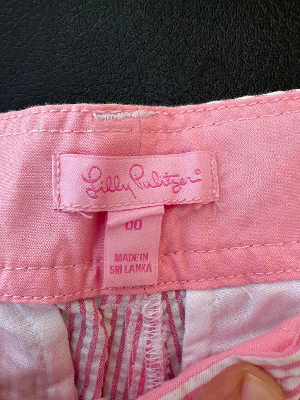 Lilly Pulitzer Buttercup Shorts Pink Stripe NWT Size 00