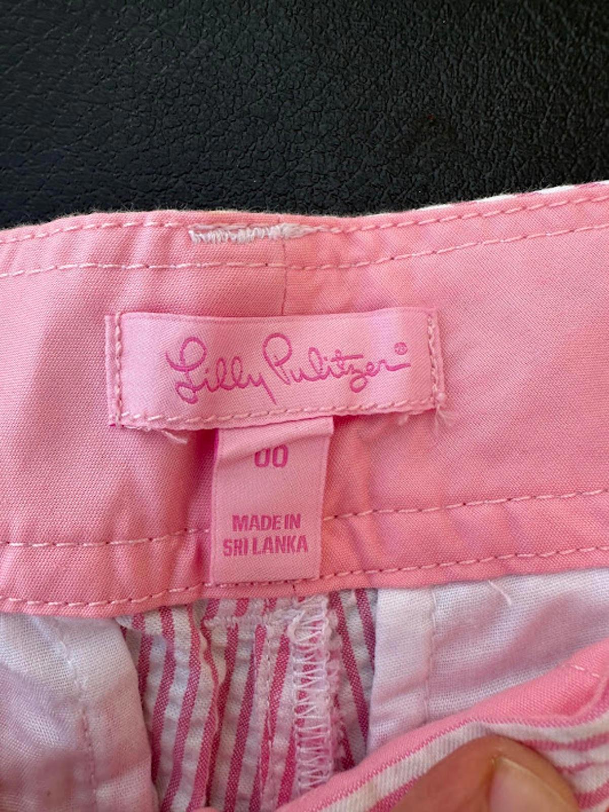 Lilly Pulitzer Buttercup Shorts Pink Stripe NWT Size 00
