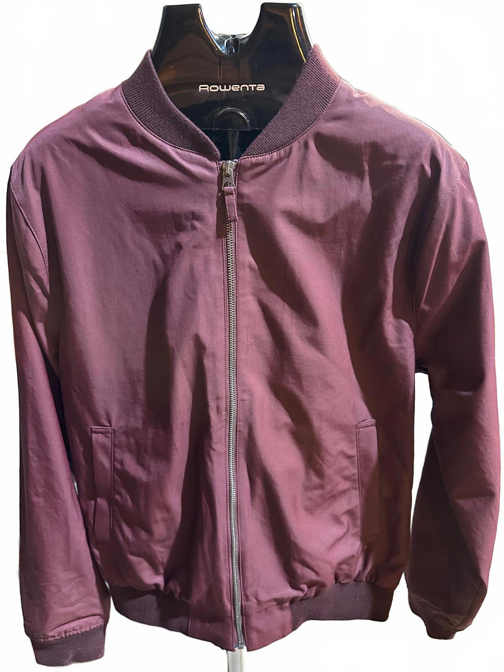 Bonobos Burgundy Bomber Jacket Men Medium Full Zip