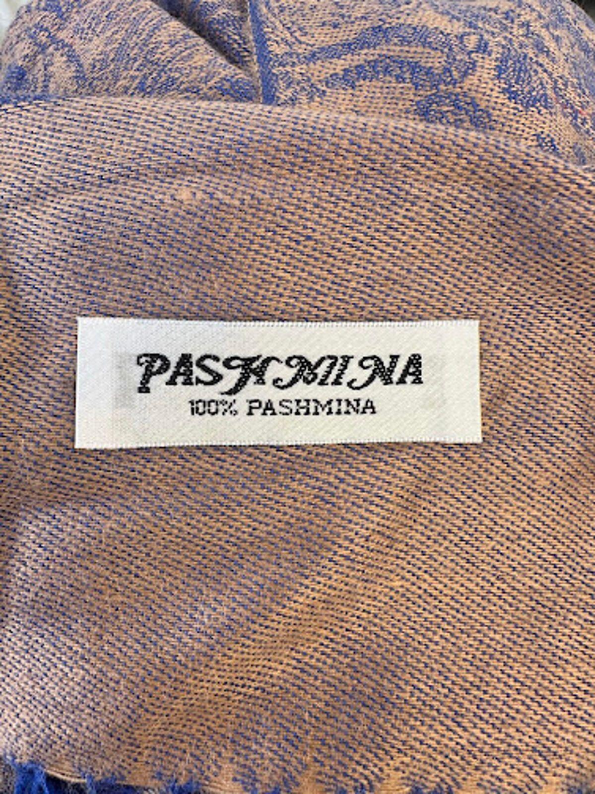 Vintage 100% Pashmina Paisley Shawl