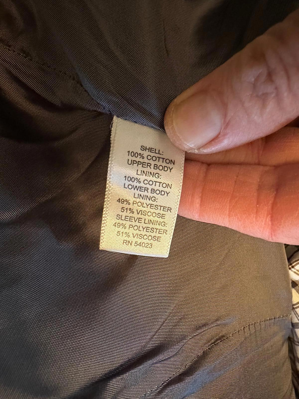 Banana Republic Brown Moleskin Cotton Coat Men’s L