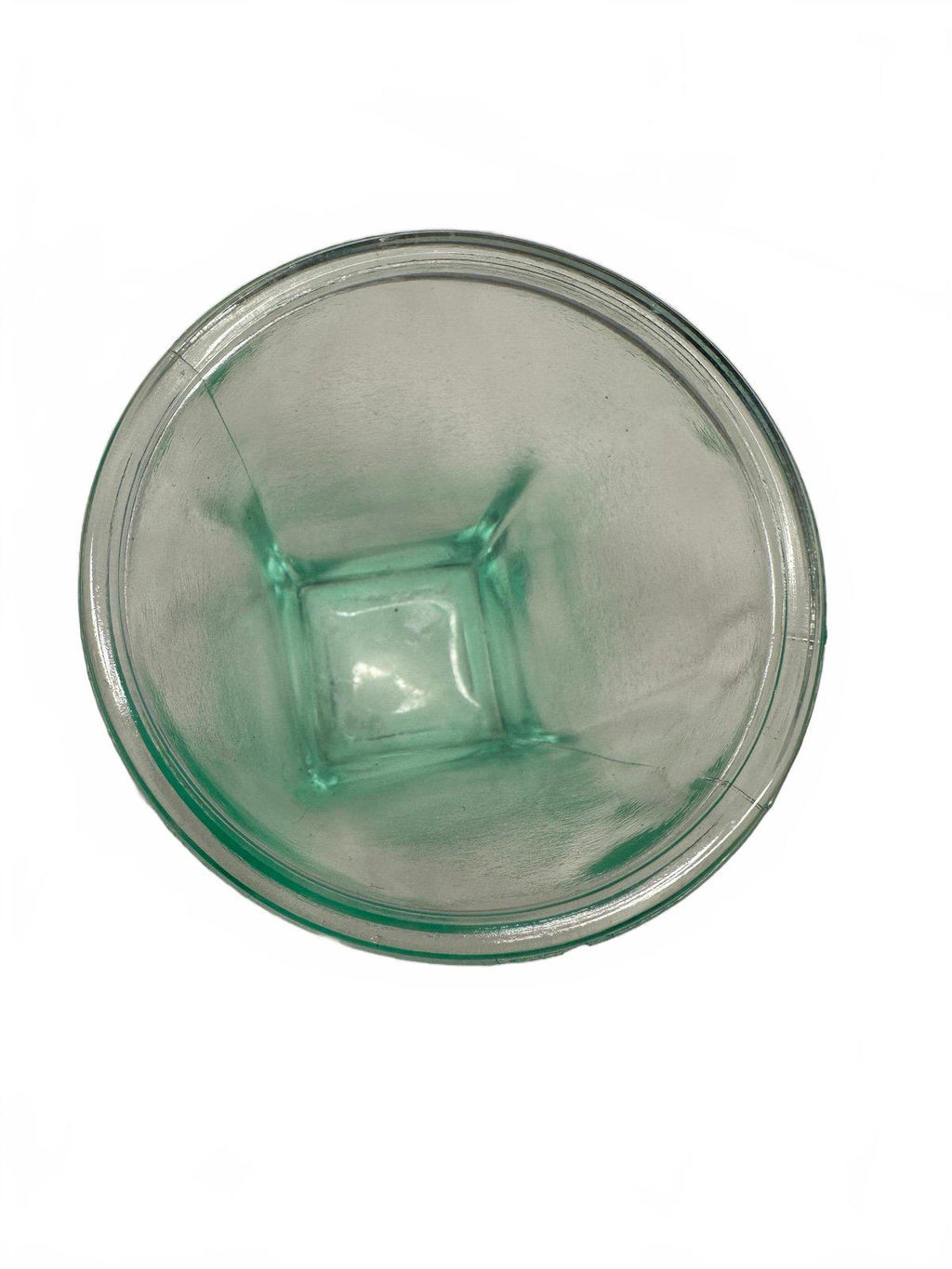 Vintage Green Glass Tumbler Vase 4"