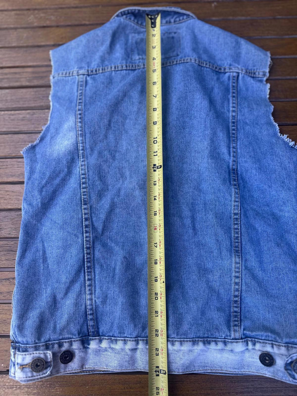 Rolling Papers Denim Vest Sleeveless Jean Jacket