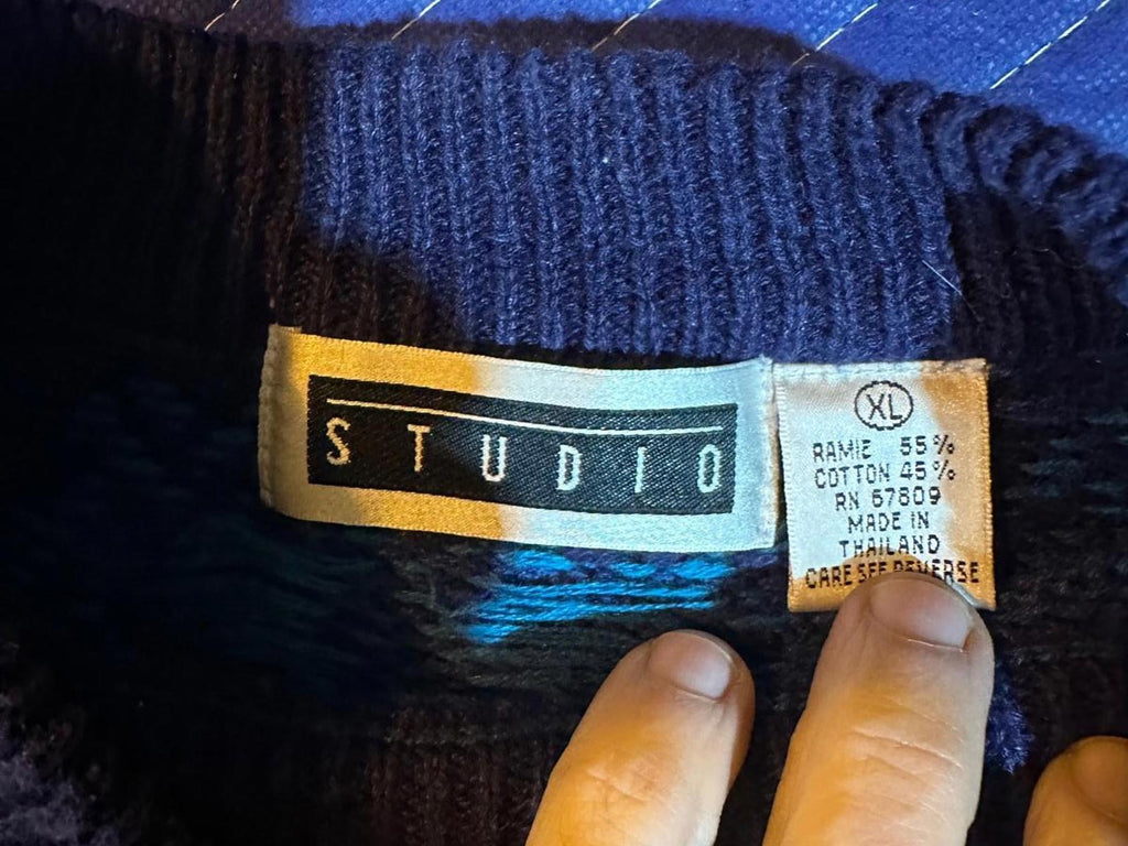 Vintage Studio Ramie Cotton Knit Sweater L