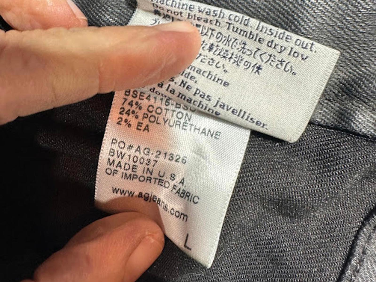 Adriano Goldschmied coated cotton biker-style jacket