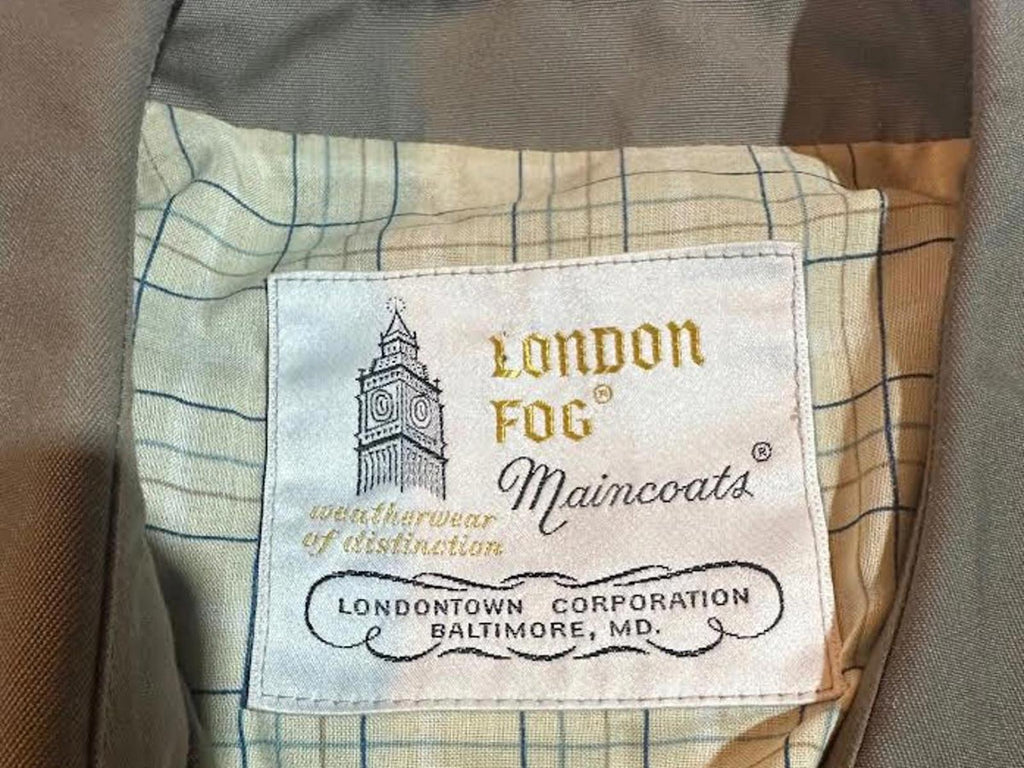 Vintage London Fog Maincoats Trench Coat Size 12